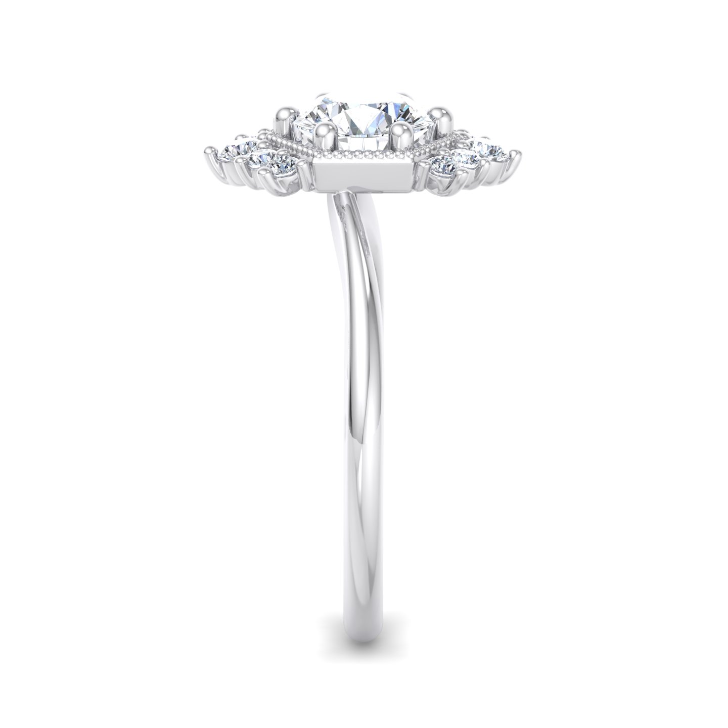 Mackenzie Halo Engagement Ring